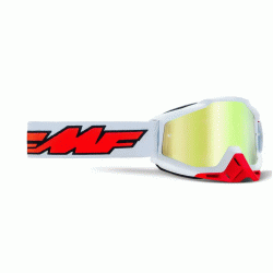 Μάσκα μηχανής motocross FMF PowerBomb Rocket White/Red TRUE GOLD  Μάσκα μηχανής motocross FMF PowerBomb Rocket White/Red TRUE GOLD