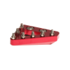 Εφεδρική μύτη πεντάλ φρένου RFX Pro Replacement CNC Solid Rear Brake Lever Tip (RED)