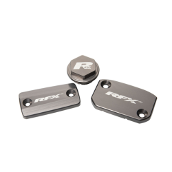 Σετ καπάκια δοχείου υγρών RFX Pro Reservoir Cap Kit Kit (Mineral Grey) - KTM SX/SXF (Brembo Brake and Magura Clutch) Σετ καπάκια δοχείου υγρών RFX Pro Reservoir Cap Kit Kit (Mineral Grey) - KTM SX/SXF (Brembo Brake and Magura Clutch)