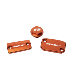 Σετ καπάκια δοχείου υγρών RFX Pro Reservoir Cap Kit Kit (Orange) - KTM SX/SXF (Brembo Brake and Magura Clutch) Σετ καπάκια δοχείου υγρών RFX Pro Reservoir Cap Kit Kit (Orange) - KTM SX/SXF (Brembo Brake and Magura Clutch)