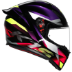 Κράνος μηχανής K1 S E2206 - FASTLAP BLACK/PURPLE/PINK thumb