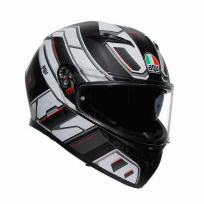 Κράνος μηχανής AGV K3 - RIVIA MATT BLACK/WHITE Κράνος μηχανής AGV K3 - RIVIA MATT BLACK/WHITE