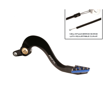 Μανέτα φρένου μηχανής πίσω RFX Pro ST Rear Brake Lever (Hard Anodised Black/Blue) - Yamaha YZF/WRF 450