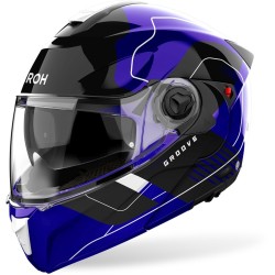 Κράνος μηχανής AIROH SPECKTRE GROOVE BLUE FLIP-UP