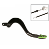 Μανέτα φρένου μηχανής πίσω RFX Pro ST Rear Brake Lever (Black/Green) - Kawasaki KX250 05-08