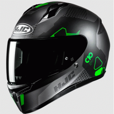 Κράνος μηχανής HJC C10 Aspa GREY/GREEN MC4SF