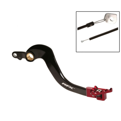 Μανέτα φρένου μηχανής πίσω RFX Pro FT Rear Brake Lever (Black/Red) - Honda CRFX450 05-20