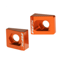 Ρυθμιστής πίσω άξονα RFX Pro Rear Axle Adjuster Blocks (Orange) - KTM 65 02-15