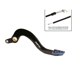 Μανέτα φρένου μηχανής πίσω RFX Pro ST Rear Brake Lever (Hard Anodised Black/Blue) - Yamaha YZF/WRF 250