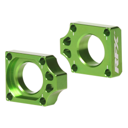 Ρυθμιστής πίσω άξονα RFX Pro Rear Axle Adjuster Blocks - Green KX 250F 17-22 / KX 450F 16-22