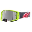 Μάσκα μηχανής motocross ALPINESTARS SUPERTECH CORP YELLOW FLUO Red/ Mirror SILVER thumb