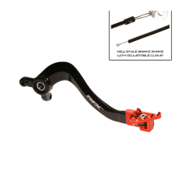 Μανέτα φρένου μηχανής πίσω RFX Pro FT Rear Brake Lever - Black/Orange KTM SX 85 big wheel 18-24