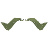 Πλαϊνά πάνελ μηχανής RACETECH T7 Revolution Central Side Panels (Camo Green) Yamaha Tenere 700 19-24