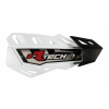 Προστατευτικές χούφτες μηχανής RACETECH FLX Adjustable Handguards White