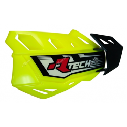 Προστατευτικές χούφτες μηχανής RACETECH FLX Adjustable Handguards Neon Yellow