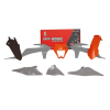 Κιτ πλαστικών RACETECH Plastic Kit 6 pcs (Grey/Orange) KTM 20-23