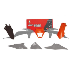 Κιτ πλαστικών RACETECH Plastic Kit 6 pcs (Grey/Orange) KTM 20-23