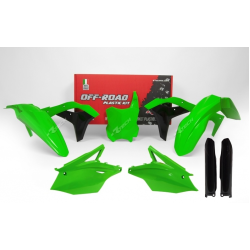 Κιτ πλαστικών RACETECH Plastic Kit Neon Green/Black Kawasaki KX250F 17-20