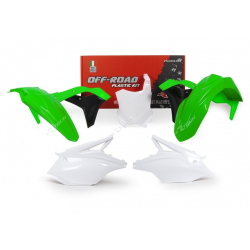 Κιτ πλαστικών RACETECH Plastic Kit OEM Color (2017) Green/White/Black Kawasaki KX250F 17-20