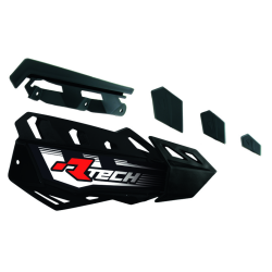 Εφεδρικές χούφτες μηχανής RACETECH FLX Handguards Replacement Covers Black Εφεδρικές χούφτες μηχανής RACETECH FLX Handguards Replacement Covers Black