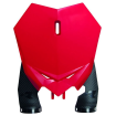Number Plate μάσκα εμπρός RACETECH - Beta RX 300 2T 2024 (Red) Number Plate μάσκα εμπρός RACETECH - Beta RX 300 2T 2024 (Red) thumb