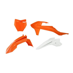 Κιτ πλαστικών RACETECH Plastic Kit 4 pcs KTM SX 50 16-23 (Orange/White)
