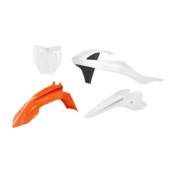 Κιτ πλαστικών RACETECH Plastic Kit 4 pcs KTM SX 50 16-23 (Orange/White)
