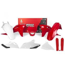 Κιτ πλαστικών RACETECH Plastic Kit - Red/White Gas Gas EC/EC-F 21-23