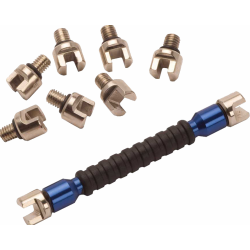 Κλειδί για ακτίνες τροχού RFX Race Interchangeable Multi Tip Spoke Key - Blue 5.4mm -> 7.0mm