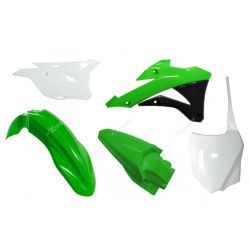 Κιτ πλαστικών RACETECH Plastic Kit OEM Color Green/White Kawasaki KX85 14-21