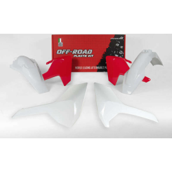 Κιτ πλαστικών RACETECH Plastic Kit Vintage White/Red Husqvarna 17-19 Κιτ πλαστικών RACETECH Plastic Kit Vintage White/Red Husqvarna 17-19