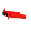 Χειρολαβές μοτοσυκλέτας RACETECH R20 Lock On Grips Half Waffle BETA 21 (Red)