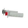 Χειρολαβές μοτοσυκλέτας RACETECH R20 Lock On Grips Half Waffle BETA 21 (Grey)