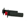 Χειρολαβές μοτοσυκλέτας RACETECH R20 Lock On Grips Half Waffle BETA 20 (Black)