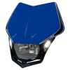 Προβολέας μοτοσυκλέτας RACETECH V-Face LED Headlight (Blue/Black)