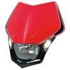 Προβολέας μοτοσυκλέτας RACETECH V-Face LED Headlight (Red/Black)