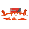 Κιτ πλαστικών RACETECH Plastic Kit 6 pcs KTM 20-23 (Orange)