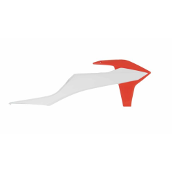 Πλαστικά καλύμματα ψυγείου RACETECH Radiator Cover KTM 20-23 (White/Orange)