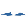 Πλαϊνά πάνελ μηχανής RACETECH Side Panels Vintage Blue KTM SX 125 19-20 /250 21-22 / SXF 21-22