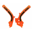 Προστασία πλαισίου μοτοσυκλέτας RACETECH Bi-material Frame Guard Orange/Black KTM EXC-F 17-19 / SX-F 16-18 thumb