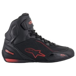 Μποτάκια μηχανής ALPINESTARS FASTER-3 DRYSTAR BLACK/RED FLUO
