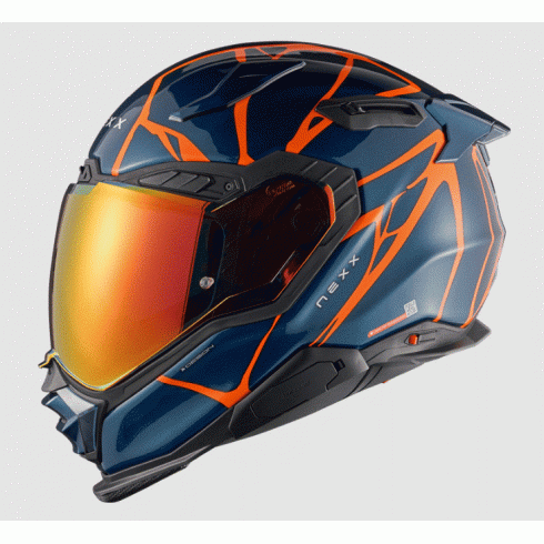 Κράνος μηχανής NEXX X.WST3 B-SIDE BLUE TEAL/ORANGE