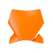 Number Plate μάσκα εμπρός RACETECH (Orange) KTM SX 65 24-25 Number Plate μάσκα εμπρός RACETECH (Orange) KTM SX 65 24-25 thumb