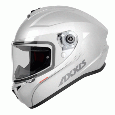 Κράνος μηχανής AXXIS DRAKEN S SOLID A10 WHITE GLOSS