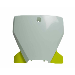 Number Plate μάσκα εμπρός RACETECH White/Yellow Husqvarna TC/FC 19-20