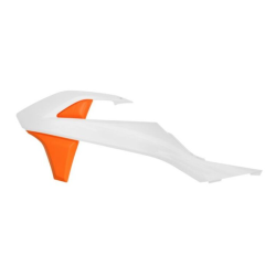 Πλαστικά καλύμματα ψυγείου RACETECH Radiator Scoops (Orange/White) KTM SX 50 16-24 Πλαστικά καλύμματα ψυγείου RACETECH Radiator Scoops (Orange/White) KTM SX 50 16-24