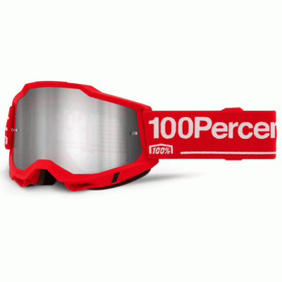 Μάσκα motocross 100% ACCURI 2 WOLG MIRROR SILVER  Μάσκα motocross 100% ACCURI 2 WOLG MIRROR SILVER