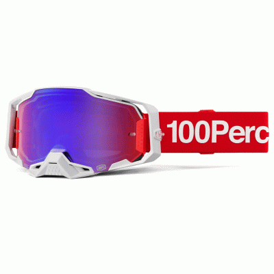 Μάσκα motocross 100% ARMEGA CORBIN MIRROR RED/BLUE
