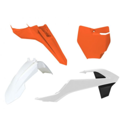 Κιτ πλαστικών RACETECH Plastic Kit 4 pcs KTM SX 65 16-24 (White/Orange)