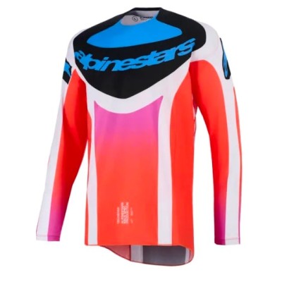 Μπλούζα motocross Alpinestars TECHSTAR KNIF GRAY/BLACK/ORANGE